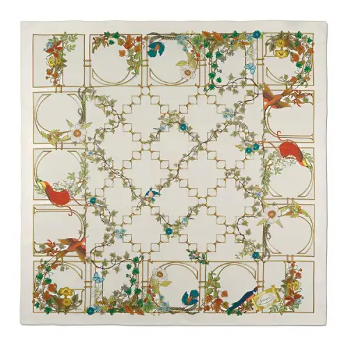 Gucci Printed silk twill carré