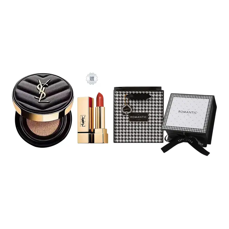 YSL, classic elegant hair band, gift box, soft heel, mixed foundation for oily skin for dry skin, lipstick, perfume sample, sun protection