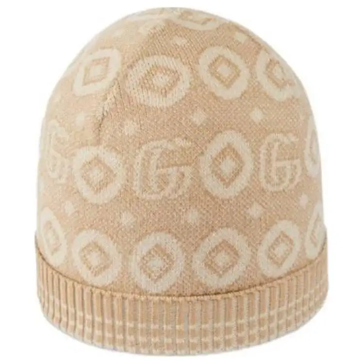 GUCCI Double G-jacquard Cotton Beanie
