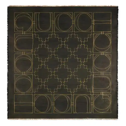 GUCCI Scarves Women's Black/Gold