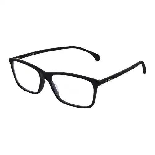 GUCCI Irregular Shape Eyeglass Frames Men's Black