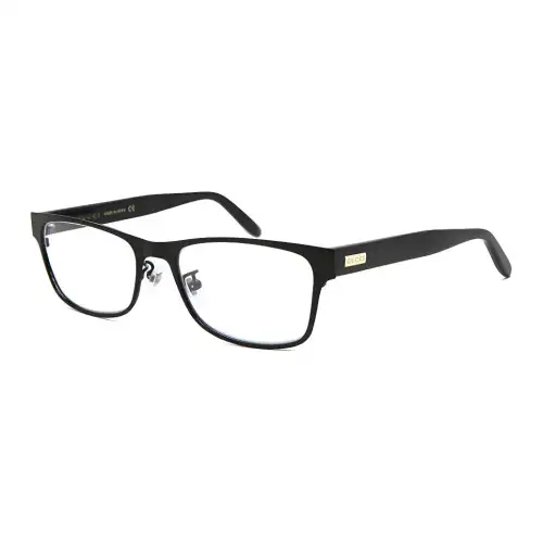 GUCCI Rectangular Eyeglass Frames Unisex Black