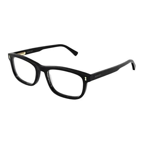 GUCCI Rectangular Eyeglass Frames Men's Black