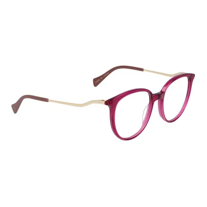 GUCCI Irregular Shape Eyeglass Frames Men's Purple