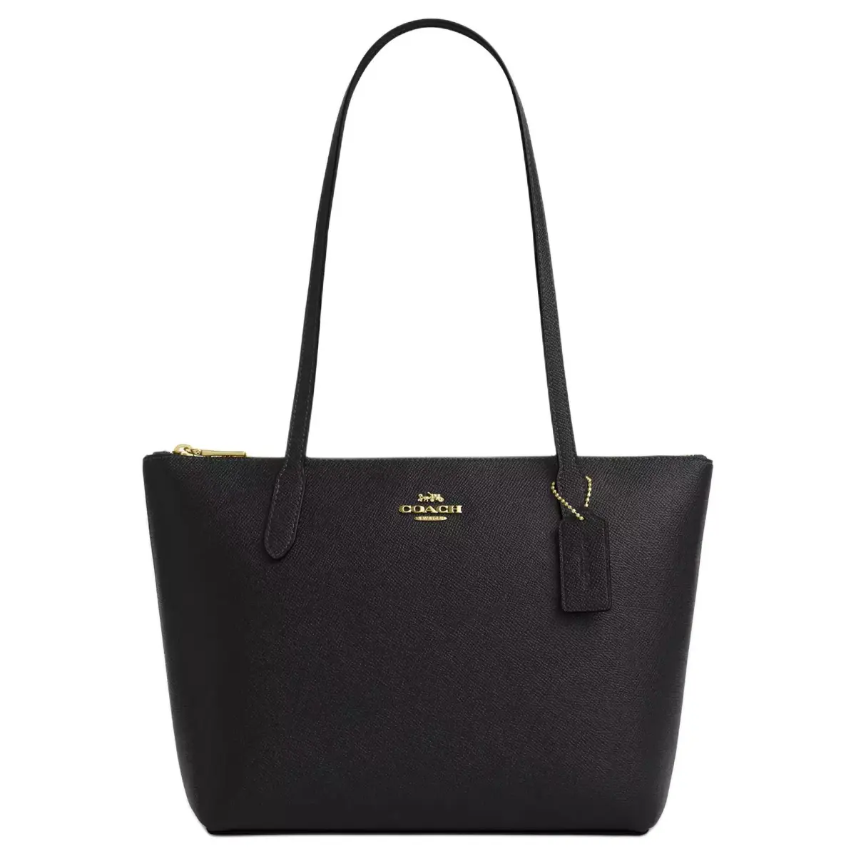 COACH Fiona Recycled Leather Handbag, Shoulder Bag Medium Women's Black