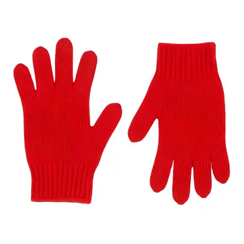 GUCCI Wool Knit Gloves Kids' Red