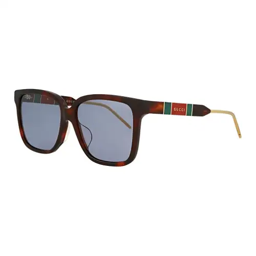 GUCCI Irregular Shape Sunglasses Women's Brown