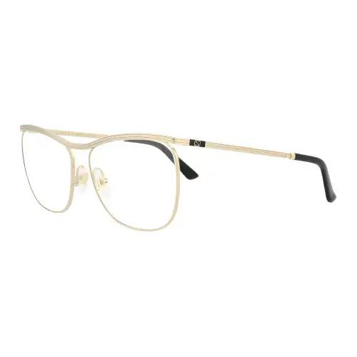 GUCCI Aviator Eyeglass Frames Women's Gold