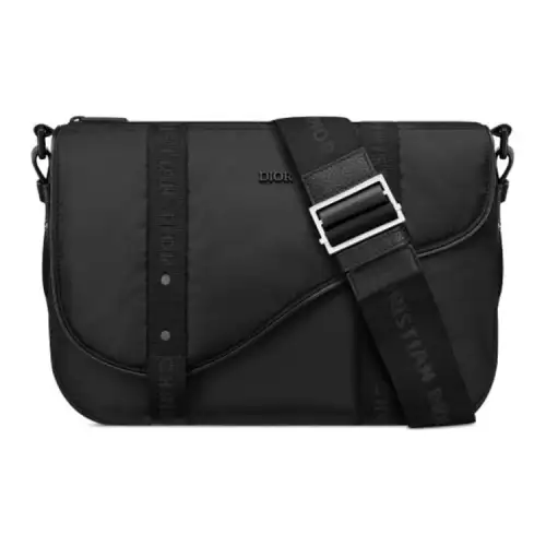 DIOR Nylon Messenger Bag, Shoulder Bag, Crossbody Bag Men's Black