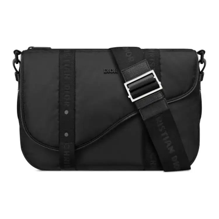 DIOR Nylon Messenger Bag, Shoulder Bag, Crossbody Bag Men's Black