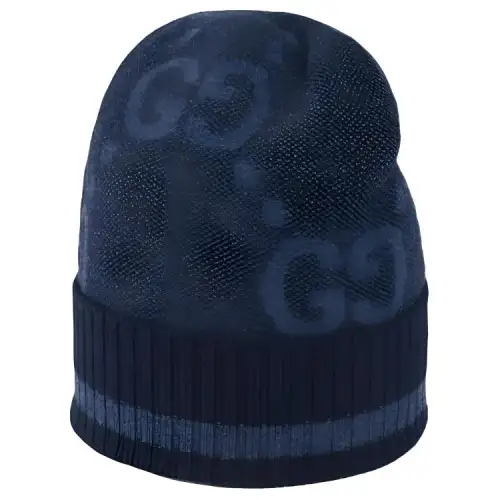 GUCCI GG Cashmere Beanie Hat