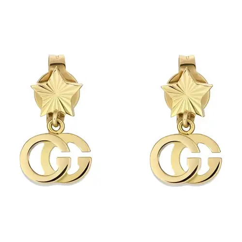 GUCCI GG Running Earrings Women's Gold
