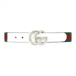 GUCCI GG Marmont Leather Belts Kids' Green