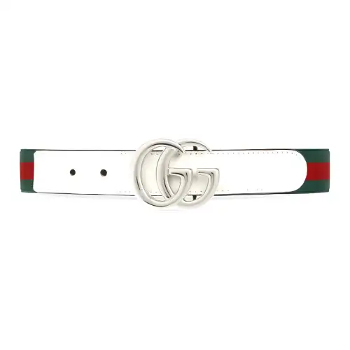 GUCCI GG Marmont Leather Belts Kids' Green