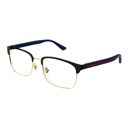 GUCCI Web Browline Eyeglass Frames Men's Black