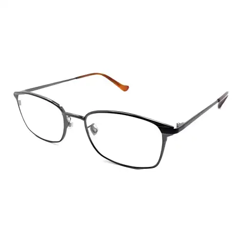 GUCCI Irregular Shape Eyeglass Frames Men's Silver