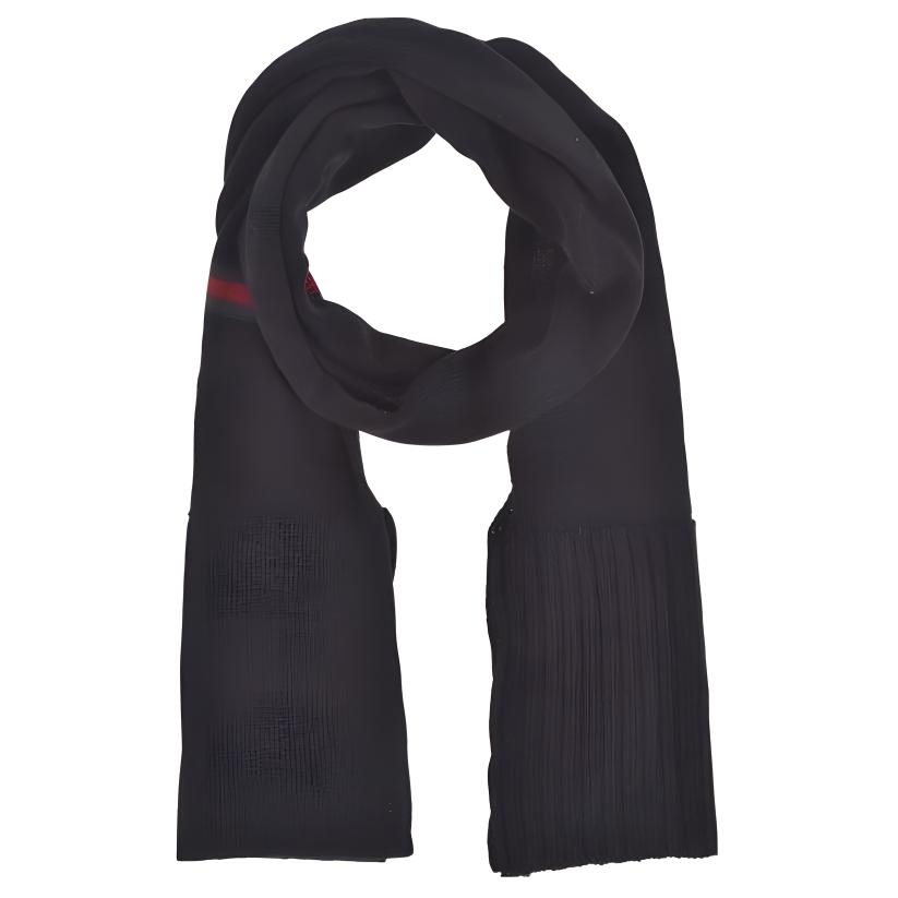 GUCCI Cold Resistant Thermal Wool Knit Scarves Men's Black