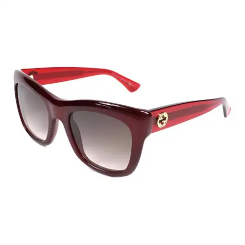 GUCCI Plastic Square Sunglasses Unisex Red/Black