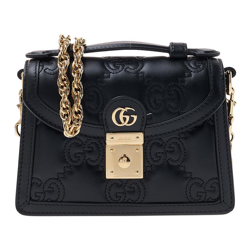 Женская сумка Gucci GG Matelassé (черная)