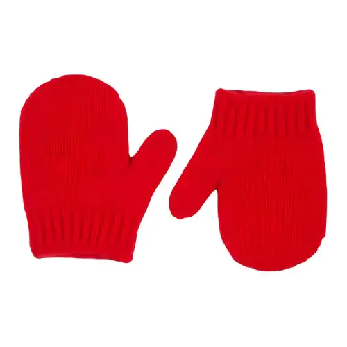 GUCCI Wool Knit Gloves Kids' Red