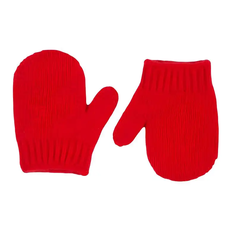 GUCCI Wool Knit Gloves Kids' Red