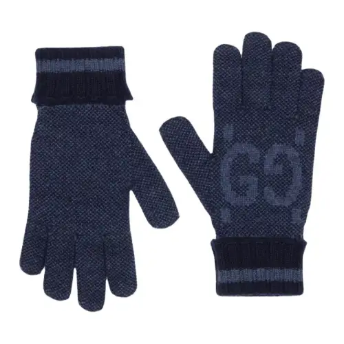 GUCCI GG intarsia Cashmere Gloves
