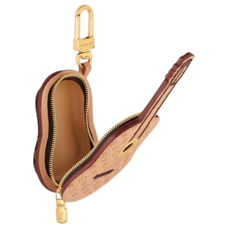 Женская подвеска для сумки Louis Vuitton ZippyVivienne (коричневая) — фото 3
