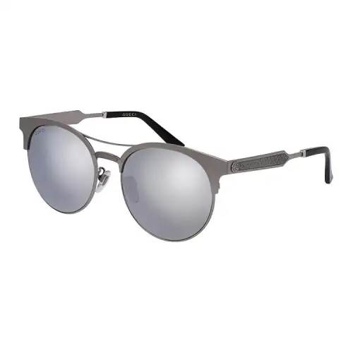 GUCCI Metal Resin Round Sunglasses Unisex