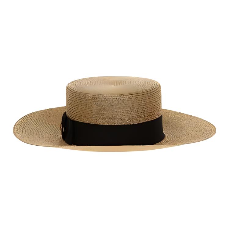 GUCCI Metal Coated Fiber, Polyamide, Cotton, Viscose, Mulberry Silk Top Hats Women's Brown
