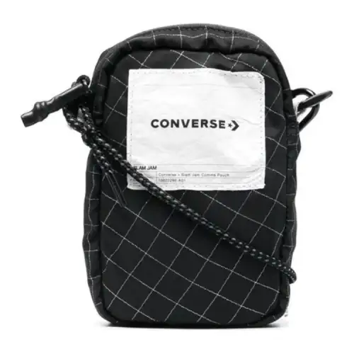 Converse Polyurethane Shoulder Bag Regular Unisex Black