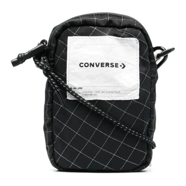 Converse Polyurethane Shoulder Bag Regular Unisex Black