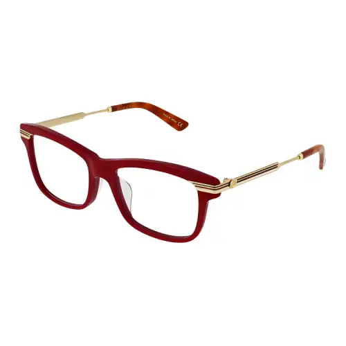 GUCCI Rectangular Eyeglass Frames Women's Red