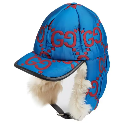 GUCCI Cotton Other Hats Men's Blue