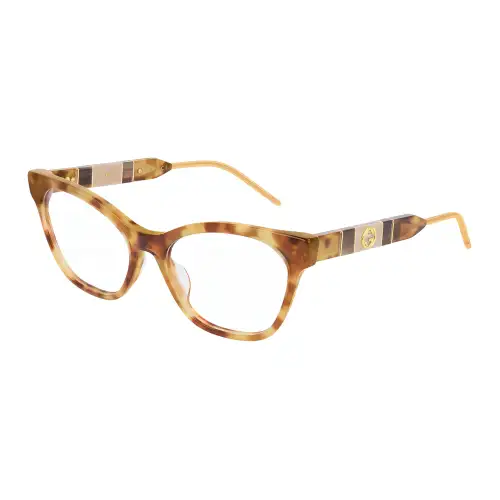 GUCCI Cat Eye Eyeglass Frames Women's Brown
