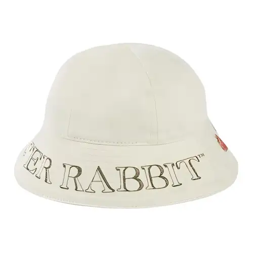 GUCCI Cotton Twill Fabric Bucket Hats Unisex Light Yellow