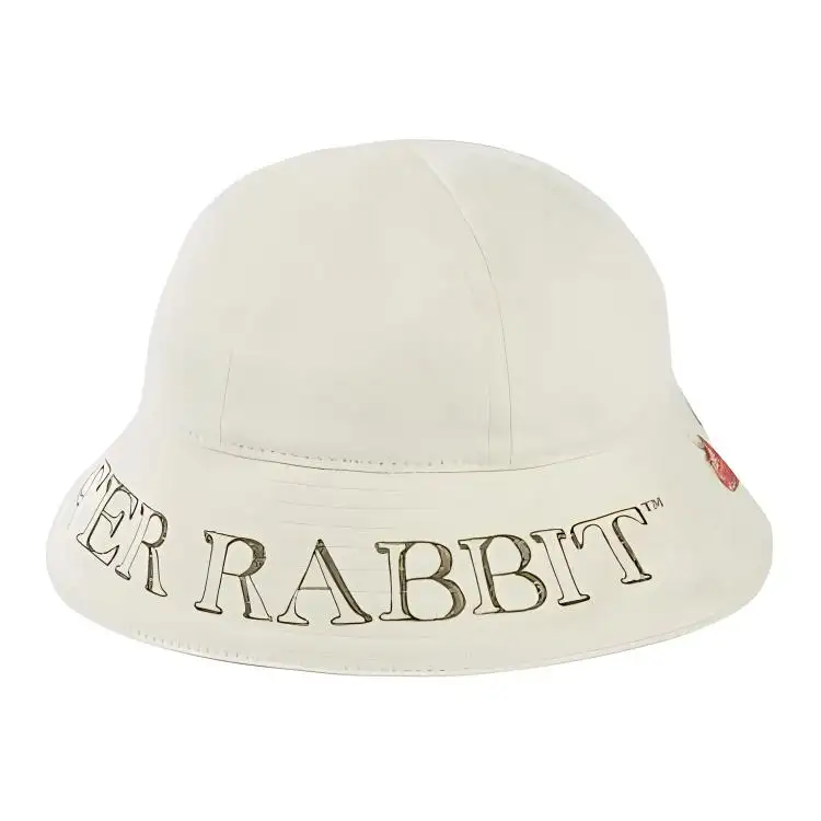GUCCI Cotton Twill Fabric Bucket Hats Unisex Light Yellow