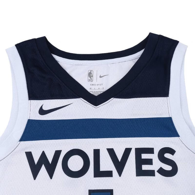 Nike Basketball Jersey Anderson Li Kaier, Minnesota Timberwolves No. 1 Jersey Men’s White