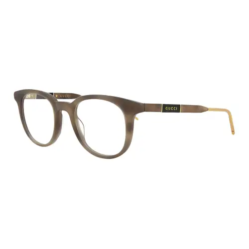GUCCI Oval Eyeglass Frames Men's Brown