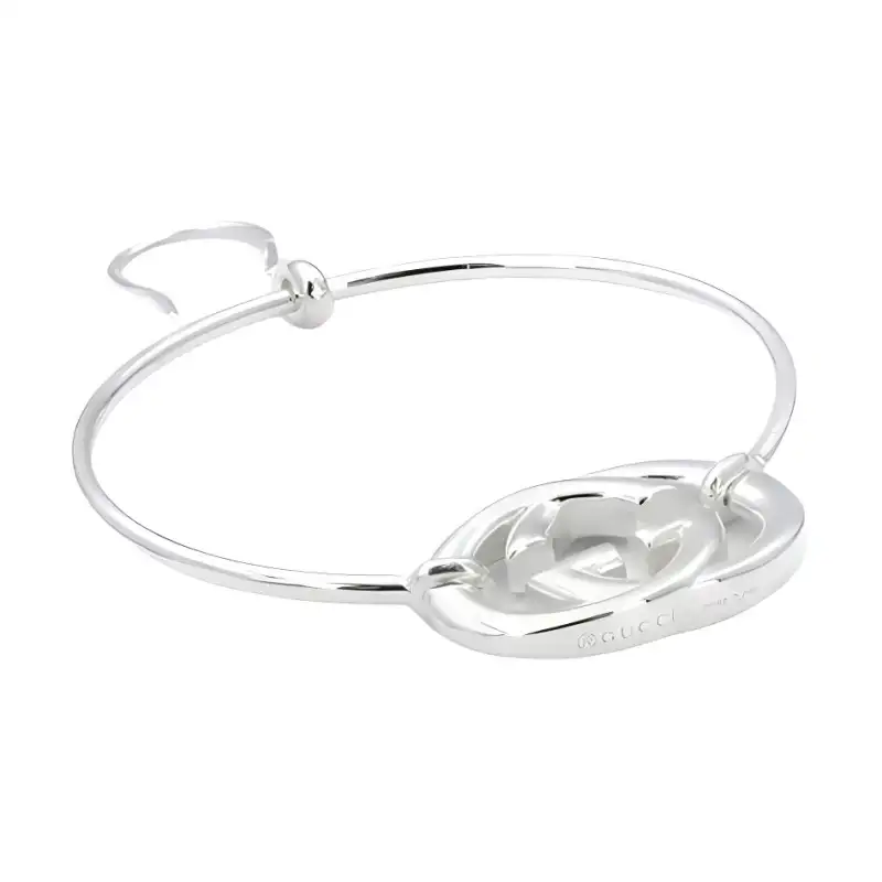 GUCCI GG 925 Sterling Silver Earrings Unisex Silver
