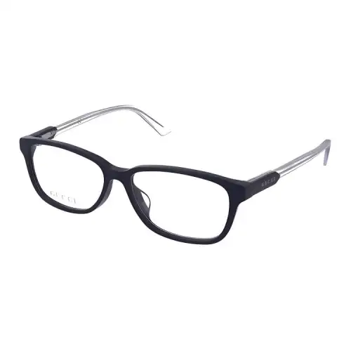 GUCCI Rectangular Eyeglass Frames Men's Blue