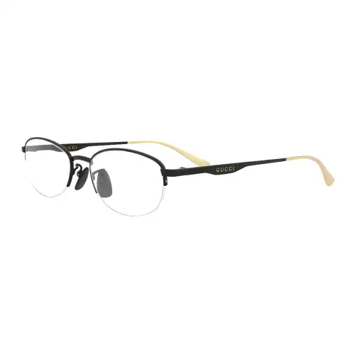 GUCCI Oval Eyeglass Frames Women's Black