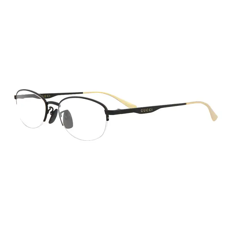 GUCCI Oval Eyeglass Frames Women's Black