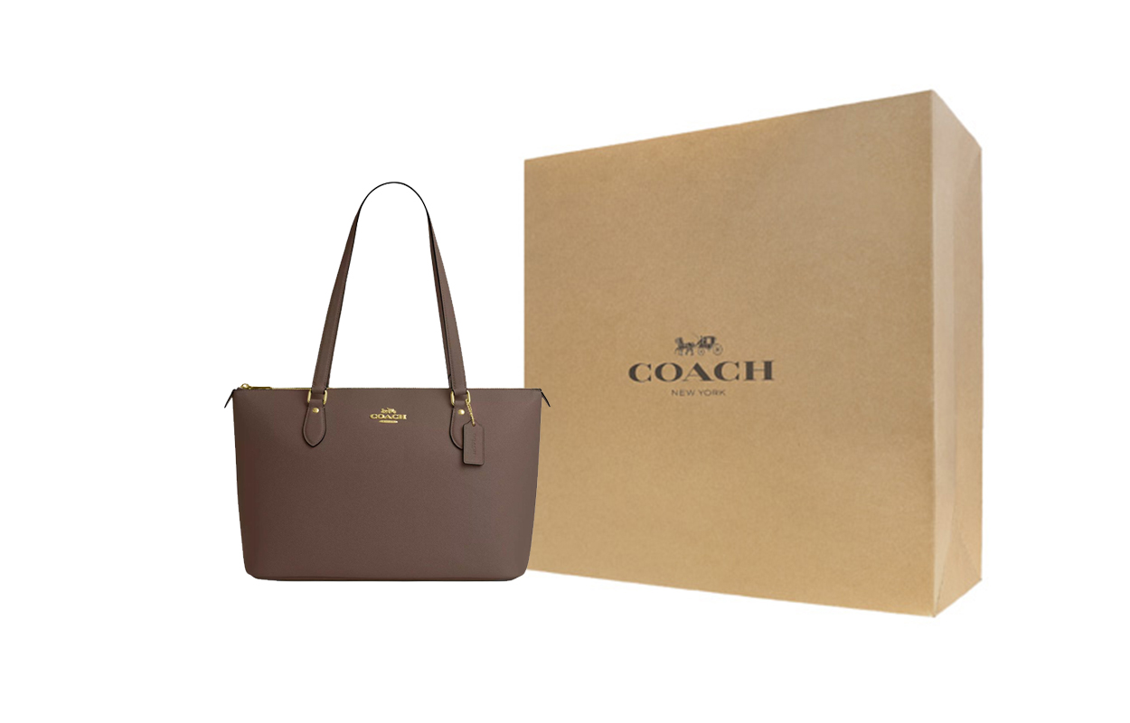 Женская сумка COACH Gallery 37 (темно-серая)