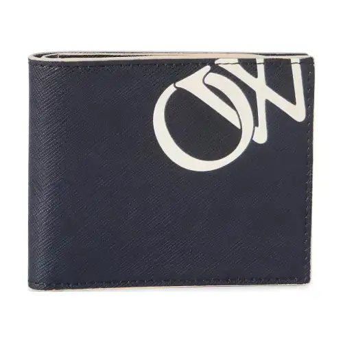 OFF-WHITE Logo-print Leather Bi-fold Wallet