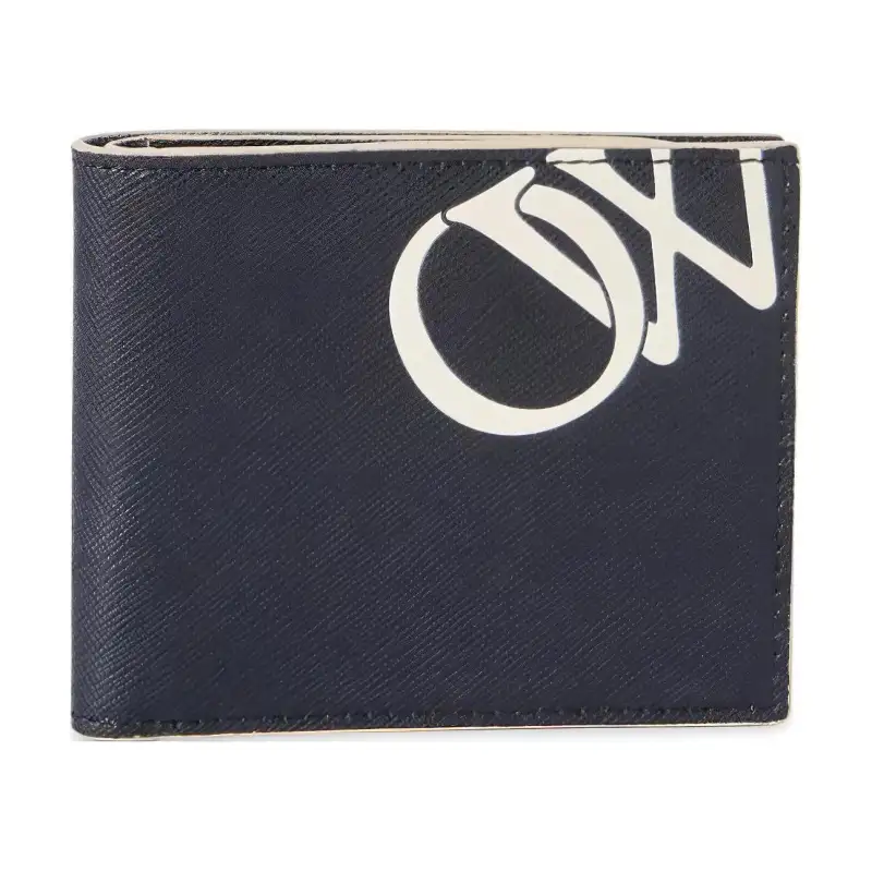 OFF-WHITE Logo-print Leather Bi-fold Wallet