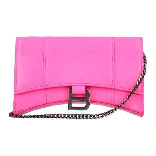 Balenciaga Leather Crossbody Bag, Shoulder Bag Women's Pink