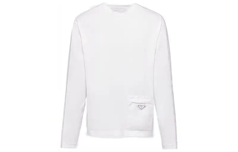 PRADA T Shirts Men's White Crew Neck