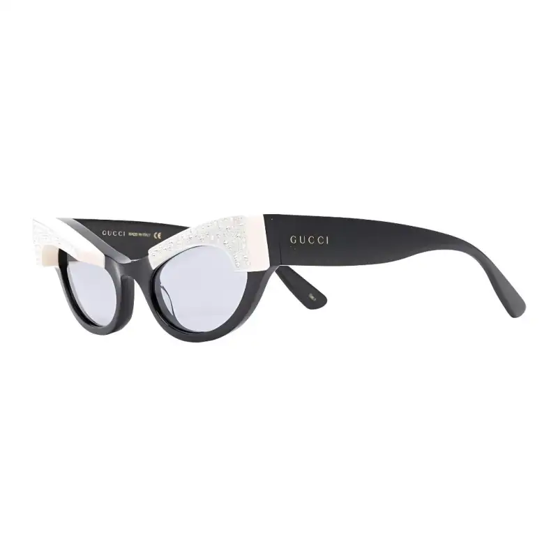 GUCCI Cat Eye Frame Acetate Sunglasses