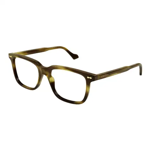 GUCCI Irregular Shape Eyeglass Frames Men's Tortoiseshell