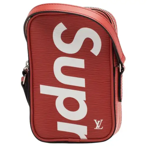 LOUIS VUITTON Epi Leather With Canvas Crossbody Bags Mini Unisex Red